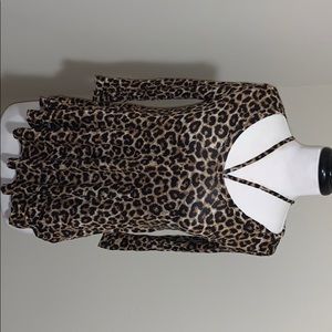 Leopard print top